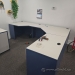 Blue & Grey Links L Suite Office Desk w/ Storage